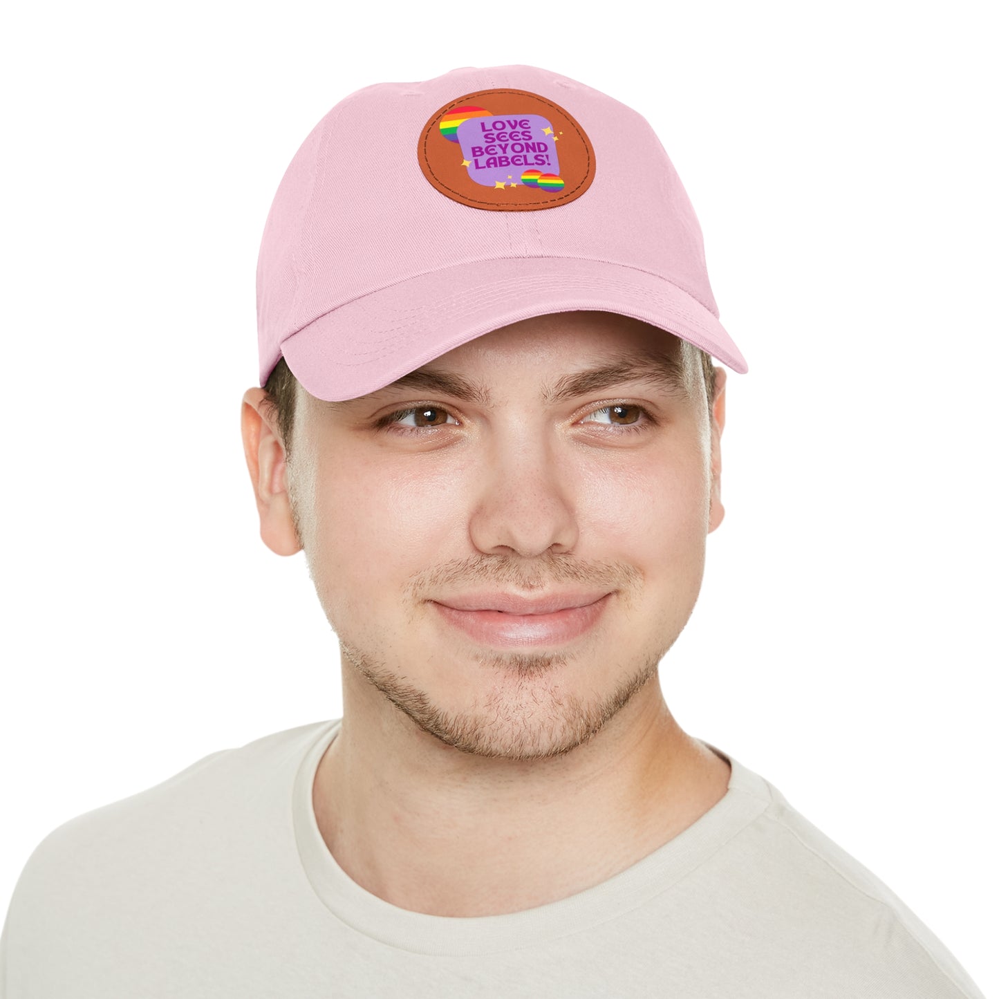PRIDE LGBTQ Dad Hat with Leather Patch